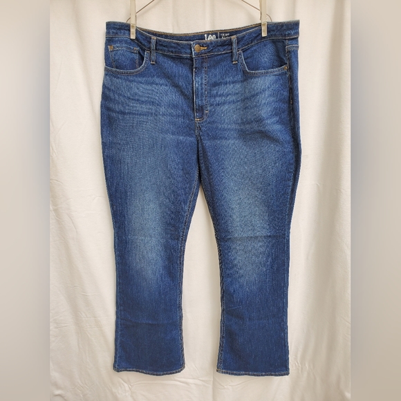 Lee Midrise Bootcut Jeans Indigo Women's Plus Size 20 - Picture 3 of 6
